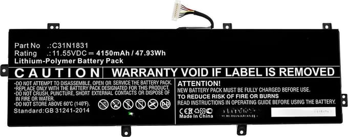 CoreParts MBXAS-BA0280 laptop reserve-onderdeel Batterij/Accu