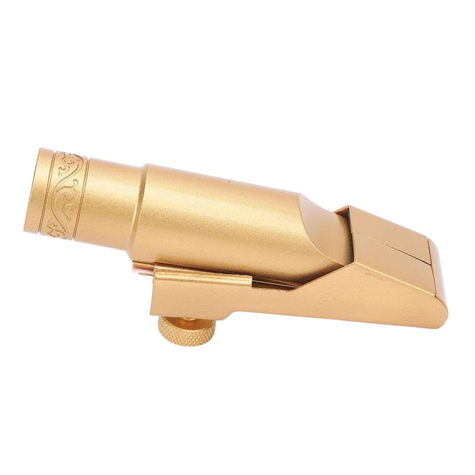 Altsaxofoon Mondstuk met Dop Metaal Messing voor Professionals Beginners Saxofoon Vervanging beige