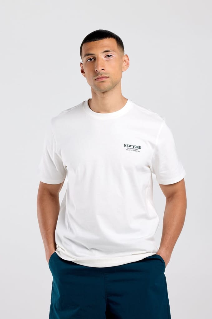 America Today Edson Off White Taglia: M | Magliette basic Outlet | Uomo | Bianco