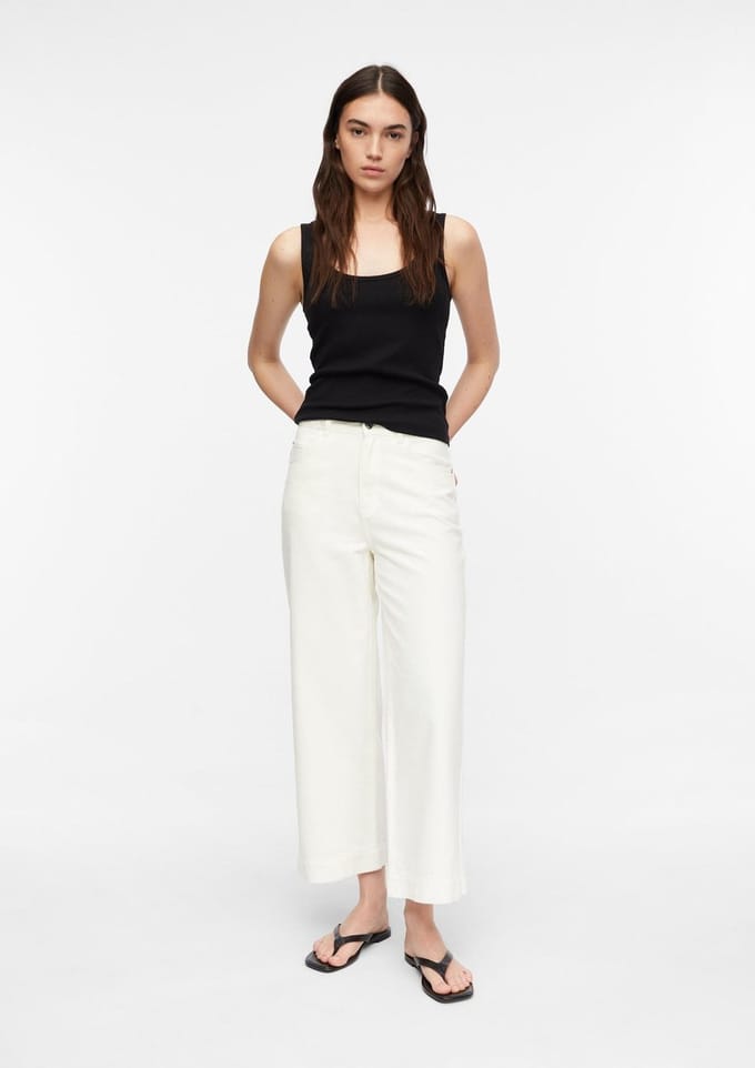 Comma  Jeans White Maat: 36 | Wijde Broeken Outlet | Dames | Wit