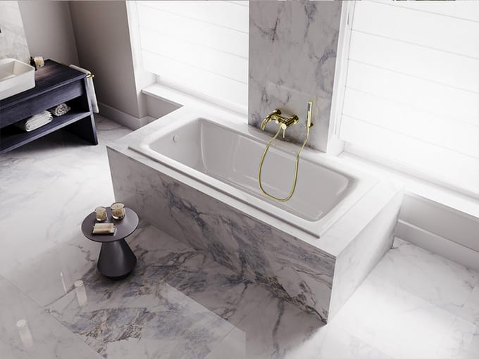 Badland TALIA SLIM ligbad 150 x 70 cm wit