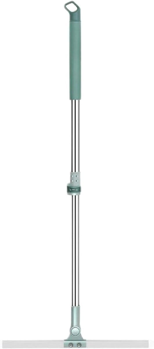 Telescopische schraper bezem - Vloerwisser schraper - Efficiënt reinigen - Verstelbare steel - 35 cm breed - Grijs