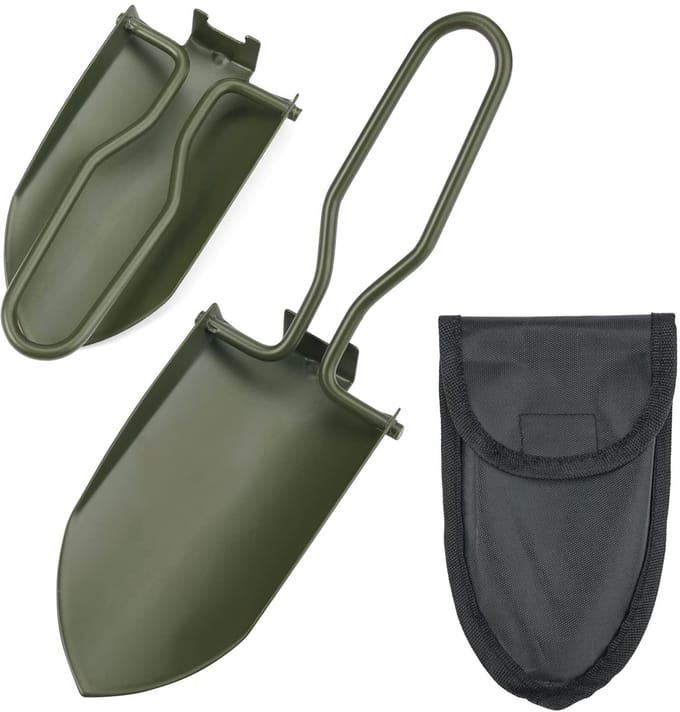 Dailygoods- Vouwschep Inklapbaar - Tuinschep - Camping Schep - Roestvrij Staal - Mini Schep - Veiligheidswaarschuwing