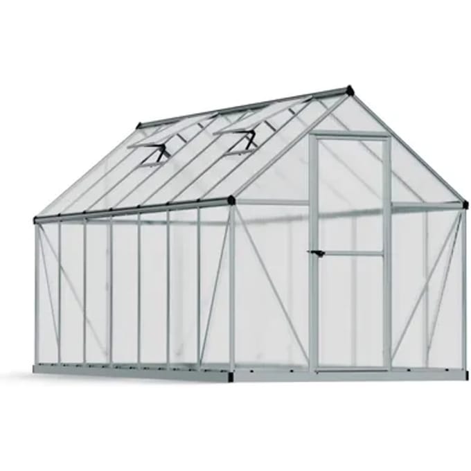 Canopia Tuinkas Mythos 6x14 - Polycarbonaat - Zilver - 426x185x208cm