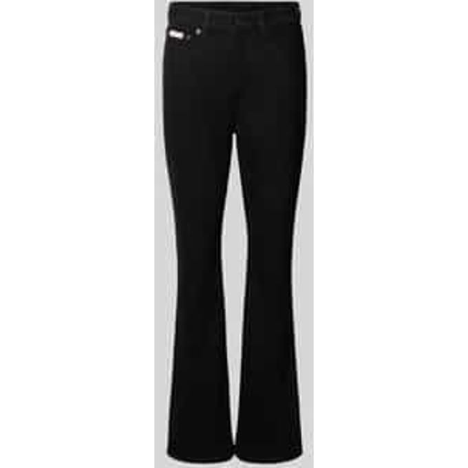 skinny fit bootcut jeans van katoenmix