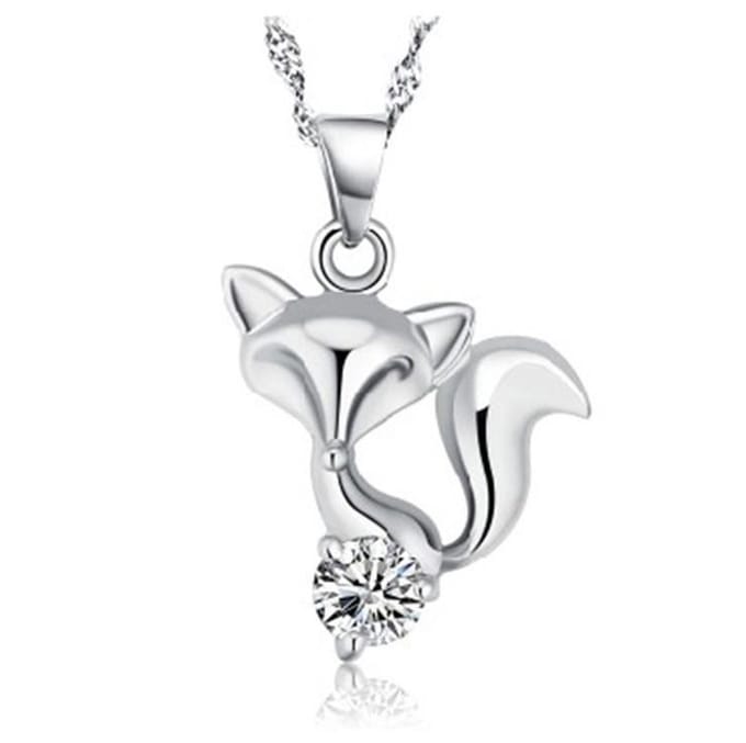 Halsketting Vos - zilverkleurig - Damesketting