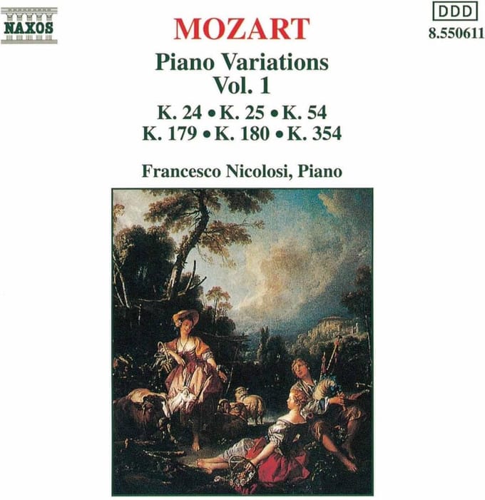 Francesco Nicolosi - Mozart: Piano Variations 1 (CD)