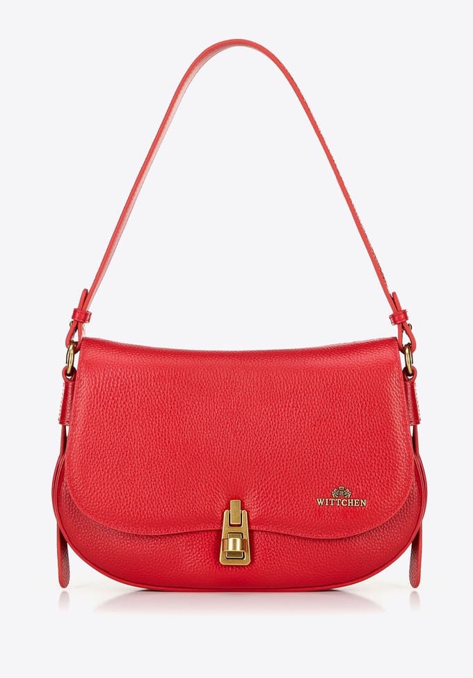 Wittchen - Schoudertas - Rood - Natuurlijk Leer - Elegant