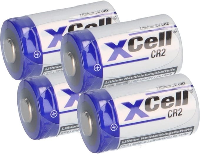 XCell fotobatterij CR2 Lithium 3V 850mAh 4 stuks