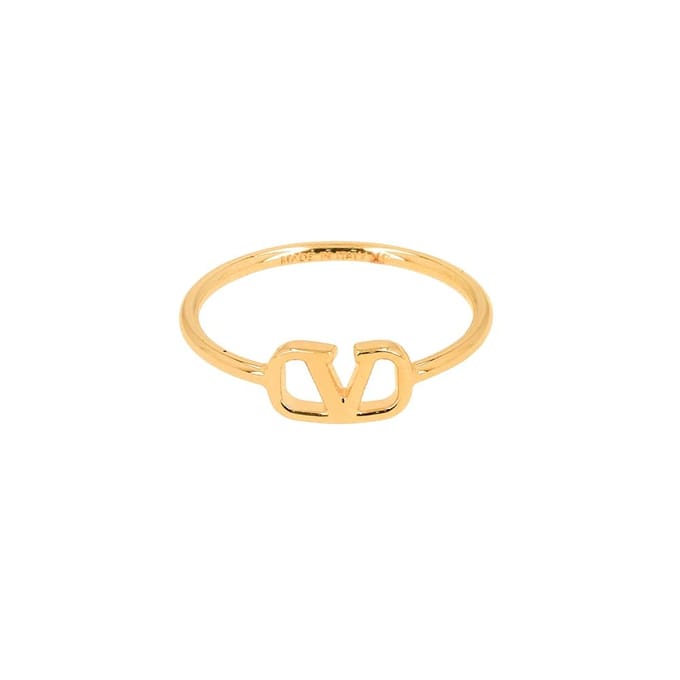 Valentino V Logo Ring J0x03 Met Cs4 7W2J0X03 MET CS4 (11) beige