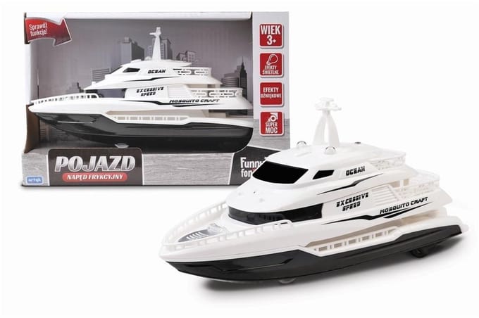 Artyk Speelgoedboot met Frictieaandrijving, Licht- en Geluidseffecten