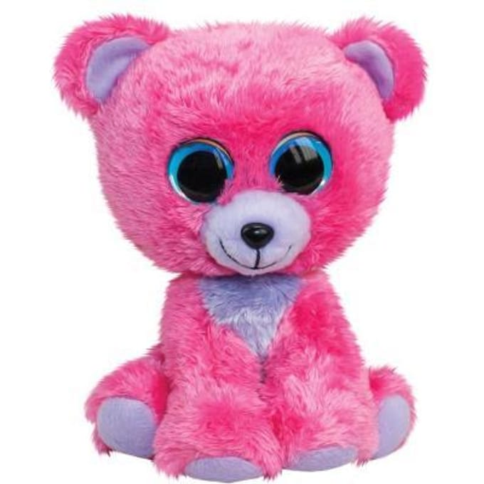 Lumo Stars Cuddly Toy - Bear Raspberry 15cm