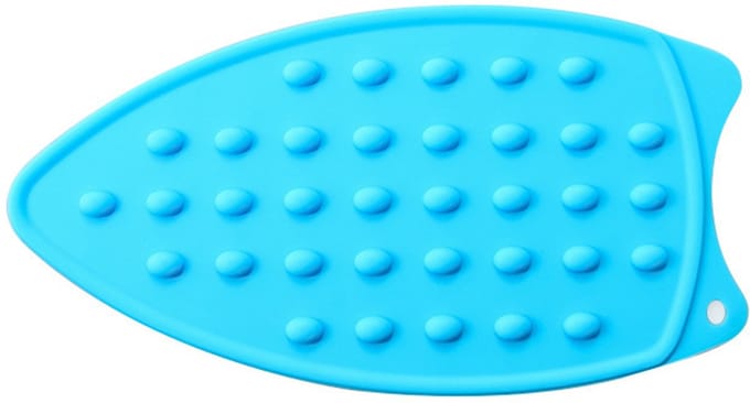 Strijkijzer Onderlegger - Hittebestendige Mat - Veilig Strijken - Flexibel Siliconen Ontwerp - 27 x 14 cm - Blauw