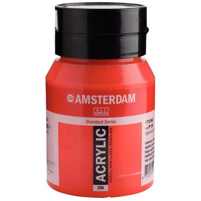 Amsterdam Standard Series Acrylverf Pot 500 ml Naftolrood Middel 396