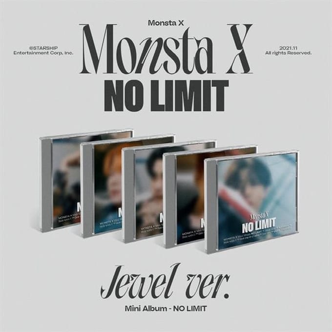 MONSTA X [NO LIMIT] Jewel Case Versie Random 2EA