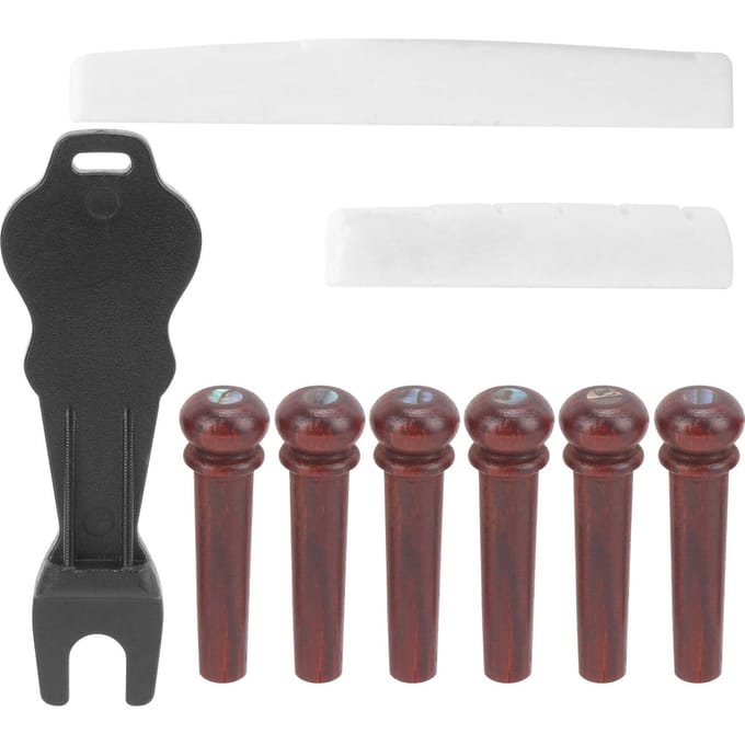 Extracteur de chevilles de chevalet de guitare Bois de cocobolo Accessoires pour instrument à cordes RemplacementMX0230D black