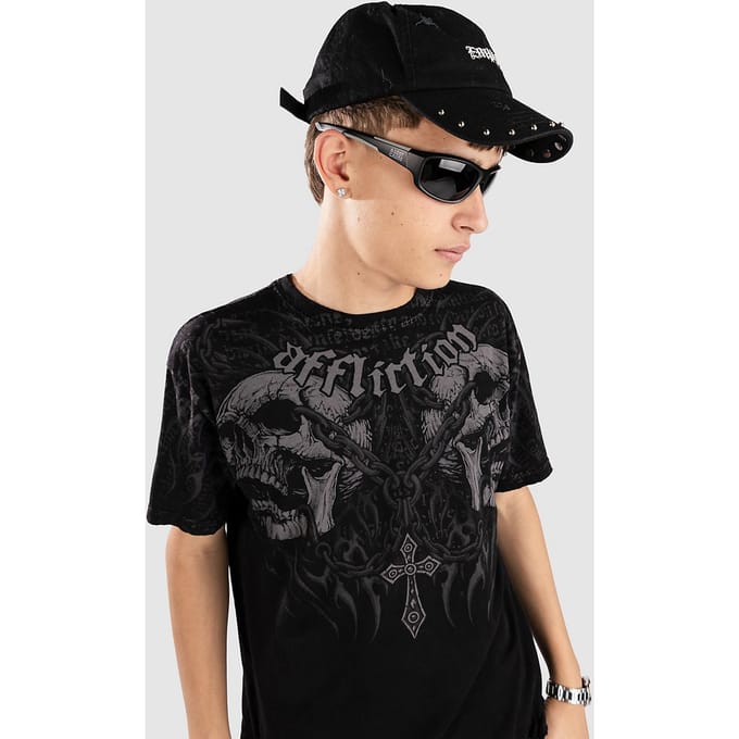 Affliction Decimation T-Shirt zwart