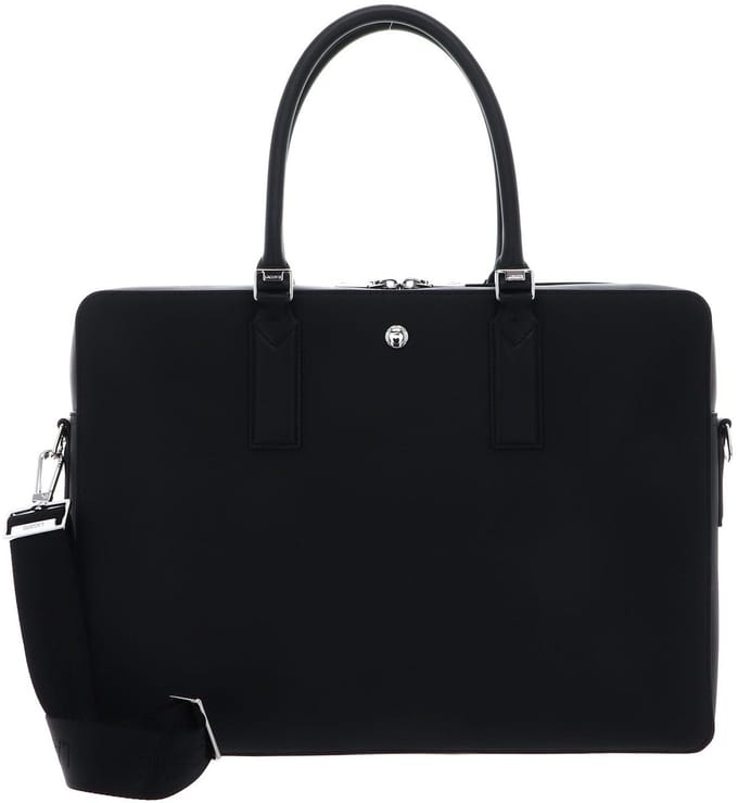 LACOSTE laptoptas met laptopvak Computer Bag Noir zwart