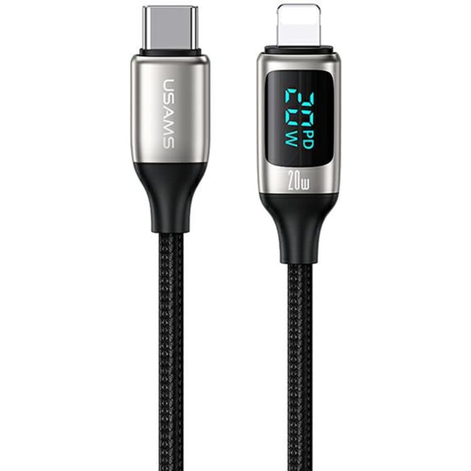 USAMS U78 - USB-C naar Lightning Kabel - 20W Snelladen - 1.2m - Wit