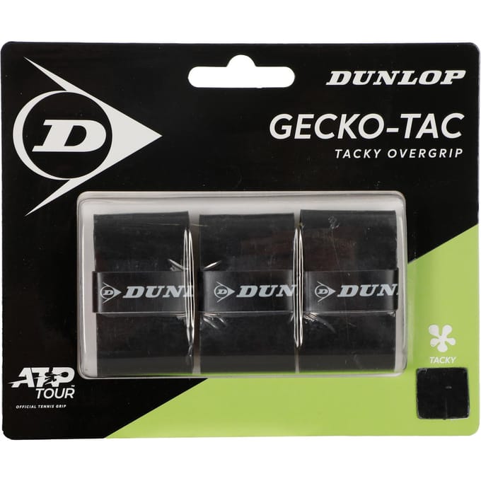 Dunlop- Grip- GECKO-TAC OGRIP BLK 3PCS BLISTER - Unisex Grip - Zwart