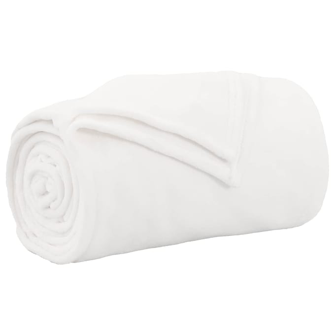 vidaXL - plaid - Wit - 130 - x - 150 - cm - 0.51 - kg - Fleece