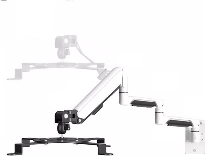 Projector Beugel - Ophangbeugel Muur - Thuisbioscoop Opzetten - Opvouwbaar Ontwerp - Universeel - Wit