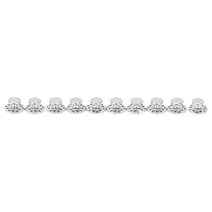 10pcs Bouton Lingual Creux Acier Inoxydable Orthodontie Dentaire Bouton Lingual Accessoire de Remplacement white