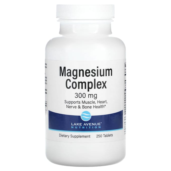 Lake Avenue Nutrition, Magnesiumcomplex, 300 mg, 250 tabletten