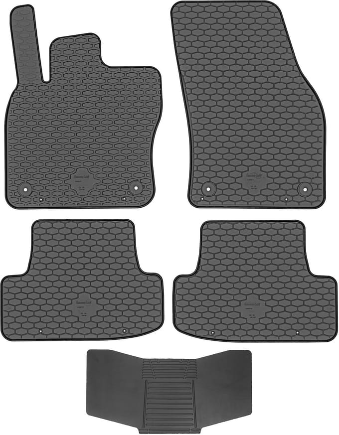 Gumárny-Zubří Doma Serie - Rubberen Automatten - Audi Q2 - Zwart - Voor