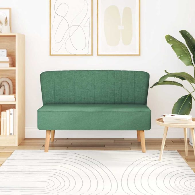 vidaXL - Bank - 117x55,5x77 - cm - stof - groen