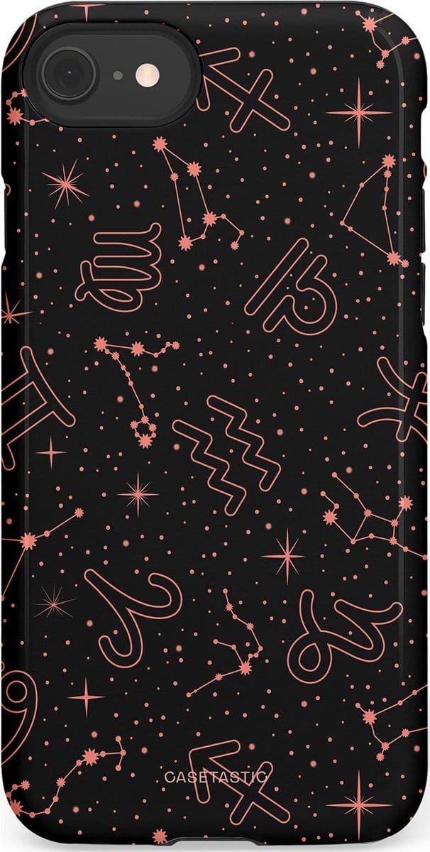 Casetastic hoesje geschikt voor Apple iPhone SE / Apple iPhone 7 / Apple iPhone 8 - Dubbellaagse bescherming - Astropuls - Fashion Case - Zwart
