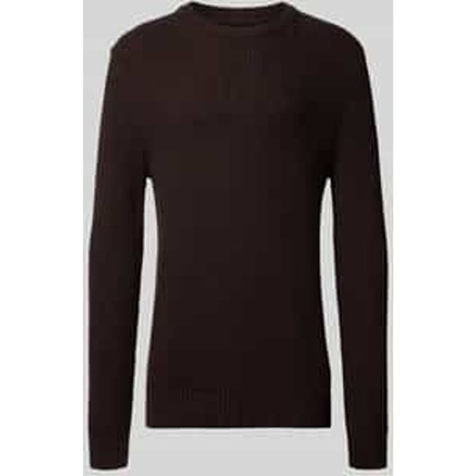 Gebreide pullover met ronde hals