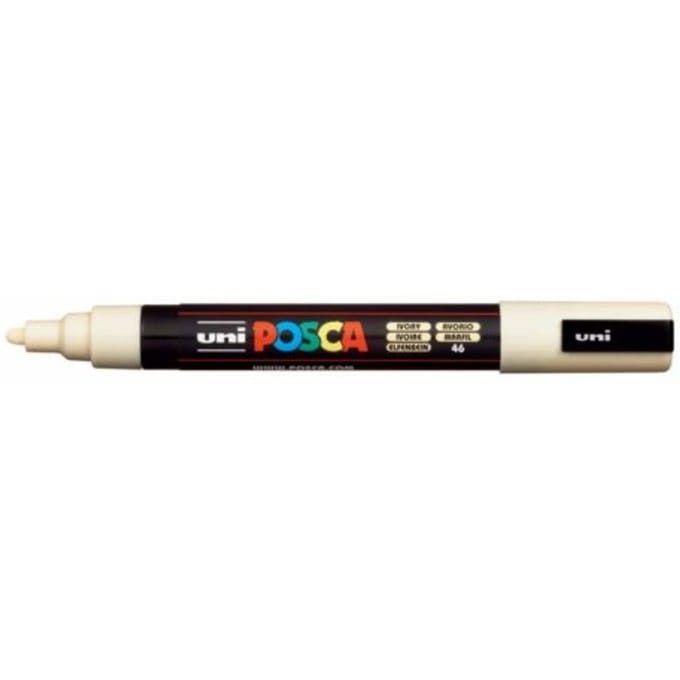 Posca marker met conische punt schrijfdikte medium ivoor
