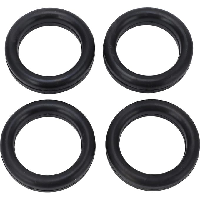 4 Pièces 2 pouces Joint Torique BR554 Support d'Échappement Noir Réduction du Bruit Support d'Échappement Longue Durée Joint Torique pour Véhicules black