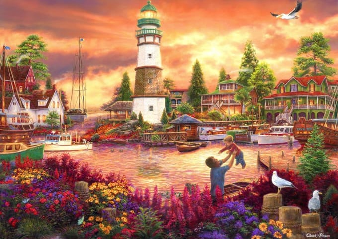 Grafika puzzel Chuck Pinson - Love Lifted Me - 2000 stukjes kunst puzzel.