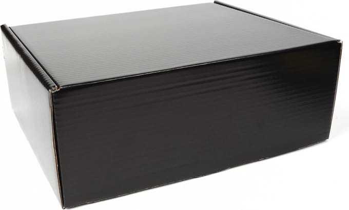 5x Verzenddoos - Zwart - 38x30x14 - Postdoos / Pakketdoos - Karton