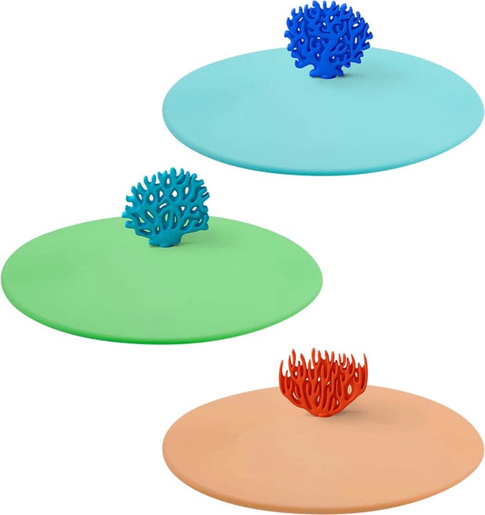 Lurch deksel uit silicone voor glas coral groen - 1 stuk