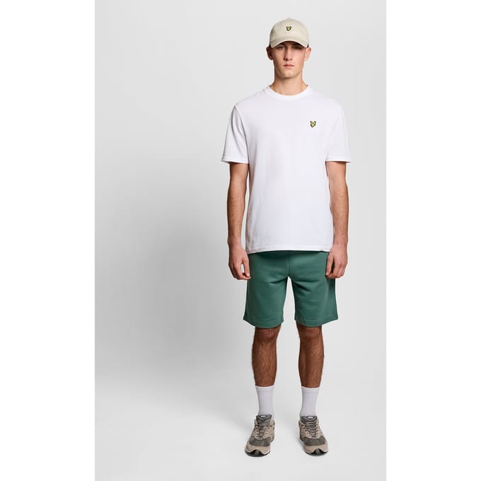 Lyle & Scott Plain Sweatshort Broeken Heren - Groen - Maat XS
