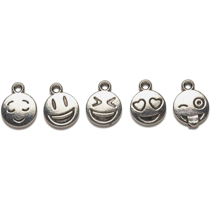 VBS Charms-Decoratieve hanger "Emoticon"