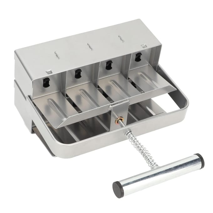 Grondblokmaker met Comfortabel Handvat Handmatig 8 Cellen Grondblokmaker voor Zaadvoorkweek Kieming gray