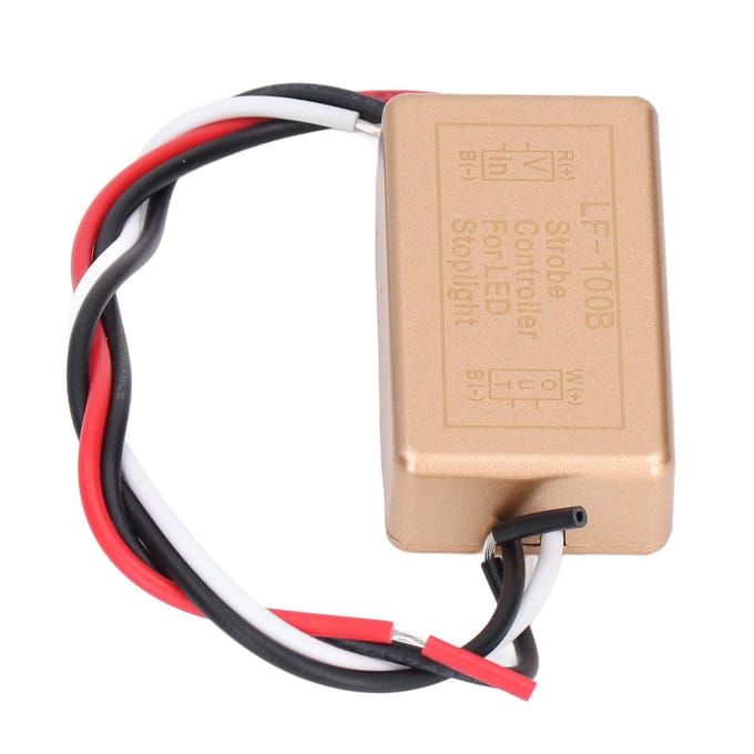 LED Knipperrelais Knipper Stroboscoop Controller Regelmodule voor Auto Motorfiets Jacht beige