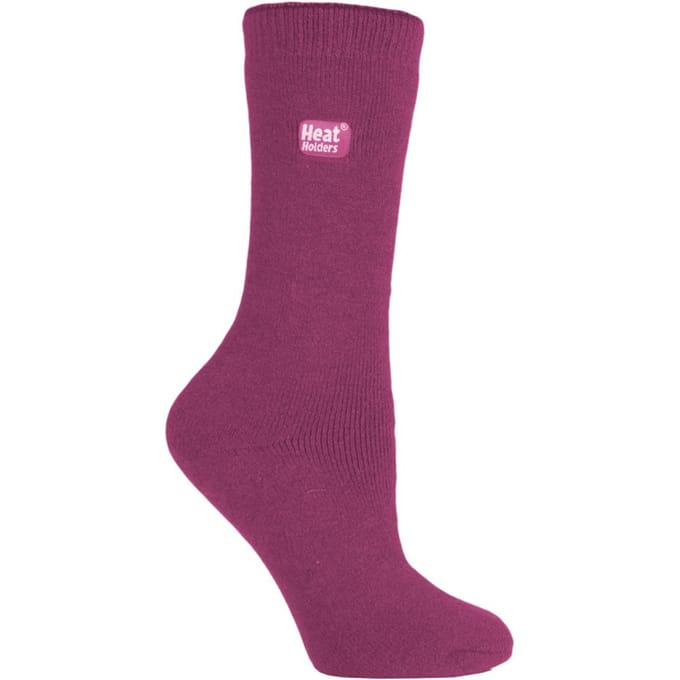 Heat Holders - Lite 3 paar thermo damessokken - Diepe Fuchsia