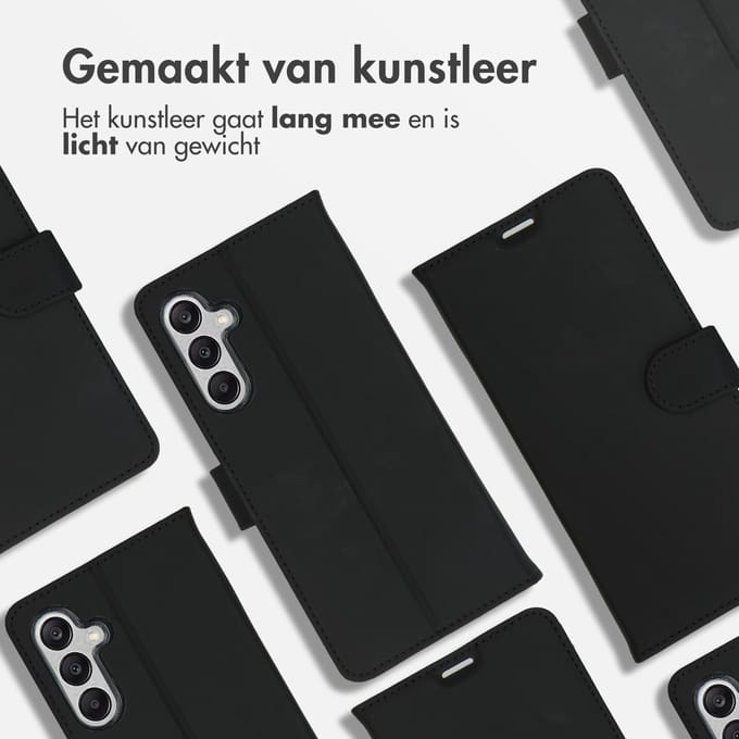 Accezz Hoesje - Geschikt voor Samsung Galaxy A25 (5G) - Wallet Softcase Bookcase - Zwart