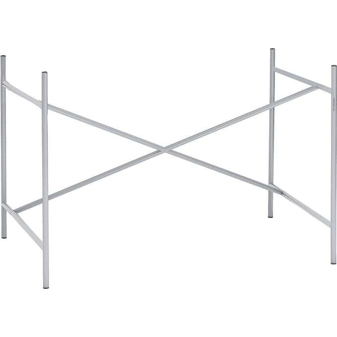 Richard Lampert Eiermann 1 tafelframe - silber RAL 9006 - middelste stut - 110 x 66 cm - met verlenging (hoogte 66 cm)