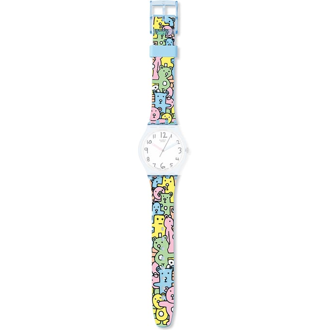 Swatch Plastic - Originals Medium (34mm) /Access/Solar/Musicall/Stop - G/SK/SL/SR/SS/SO28 AGS136 GS136 Snuggle Bunch Horlogeband