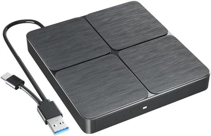 Externe Blu-ray Drive - Draagbare DVD-speler - Films Kijken - USB 3.0 en Type-C