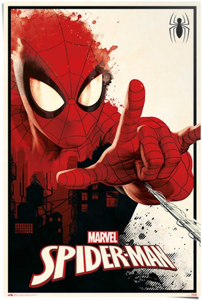 Poster Marvel Spiderman - thwip - 91,5 x 61 - Papier - REINDERS
