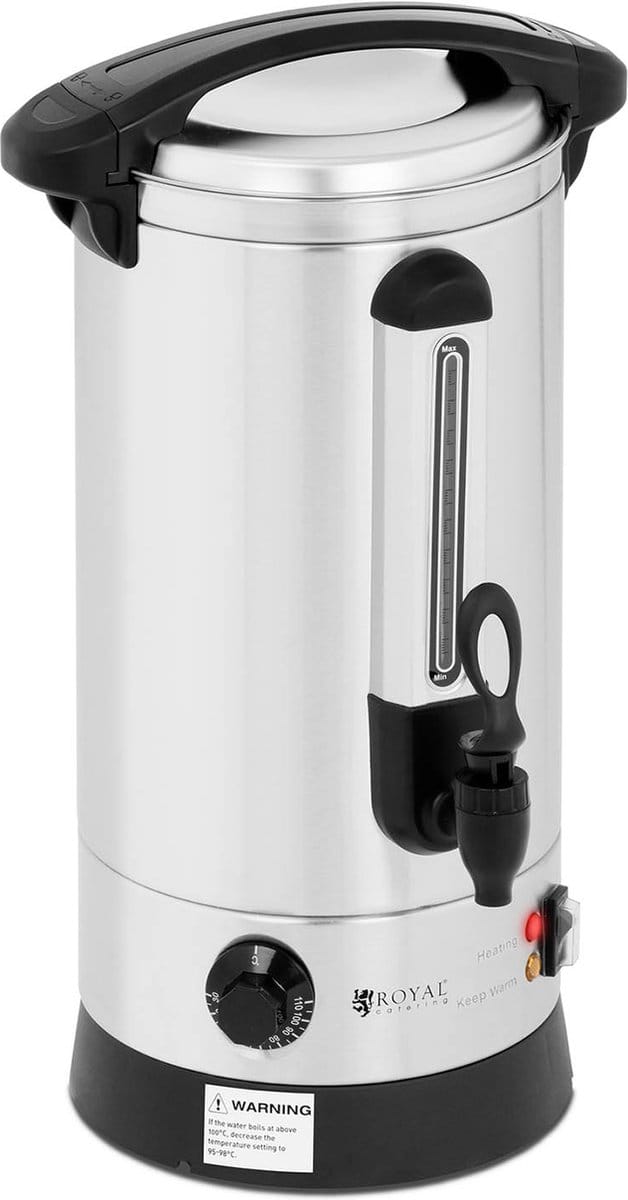Heetwaterdispenser - 8,7 L - 1.500 W - dubbelwandig - Royal Catering