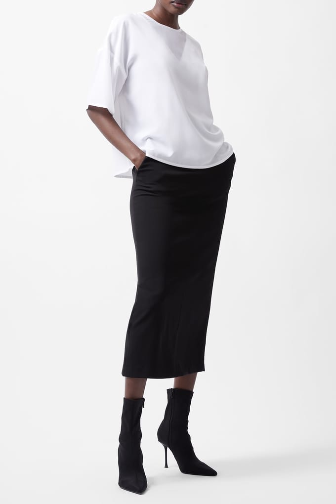 French Connection Capriana Crepe Top Linen White Taglia: XS | Magliette intime Outlet | Donna | Bianco