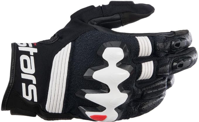 Alpinestars Halo Leren Zwart Wit Handschoenen - Handschoen